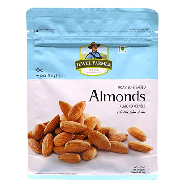 Jewel Farmer Almonds Salted 250gm