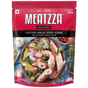 Buy Meatzza Chicken Malai Seekh Kebab 500 gm Online