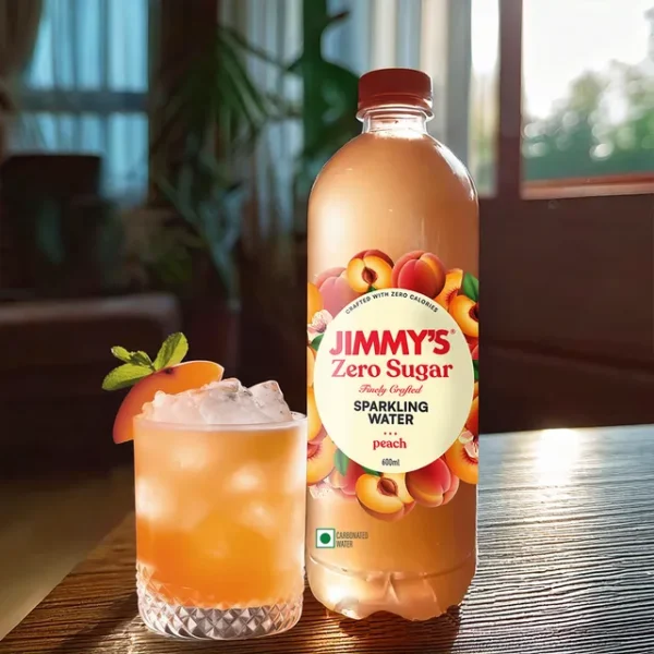 JIMMY’S ZERO SUGAR SPARKLING WATER PEACH 600 ML