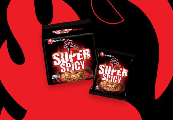 NONGSHIM SHIN RED SUPER SPICY NOODLES 5 PACK - Image 2